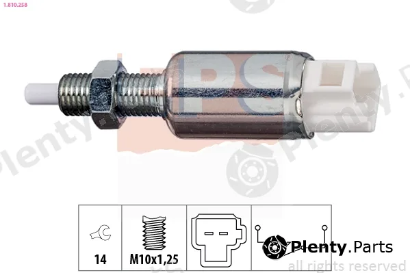 EPS 1.810.258 — Switch, clutch control (cruise control) Made in Italy - OE Equivalent