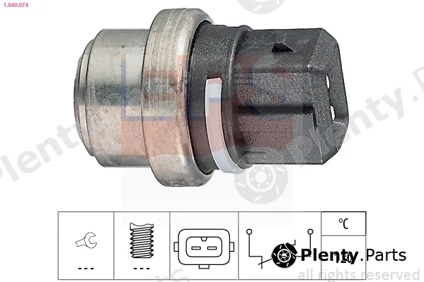 EPS 1.840.074 — Temperature Switch, coolant warning lamp Made in Italy - OE Equivalent