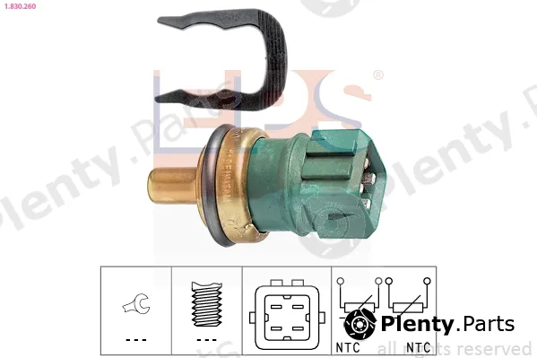 EPS 1.830.260 — Sensor, coolant temperature Made in Italy - OE Equivalent