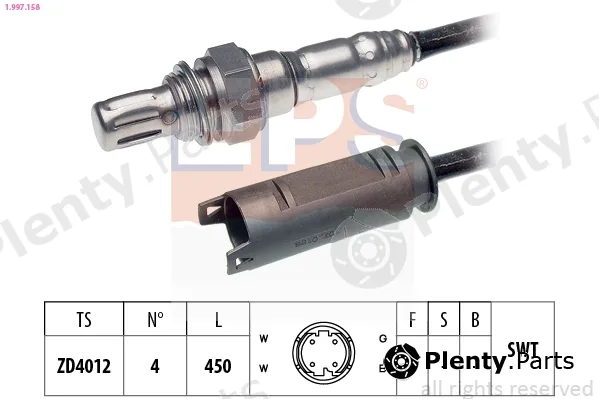 EPS 1.997.158 — Lambda Sensor Made in Italy - OE Equivalent