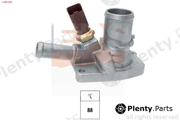 EPS 1.880.699 — Thermostat, coolant Made in Italy - OE Equivalent