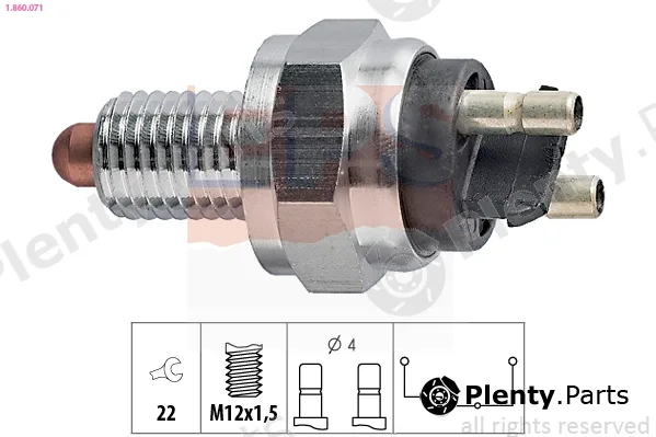 EPS 1.860.071 — Switch, reverse light Made in Italy - OE Equivalent