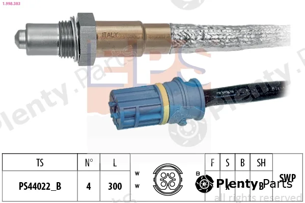 EPS 1.998.383 — Lambda Sensor Made in Italy - OE Equivalent