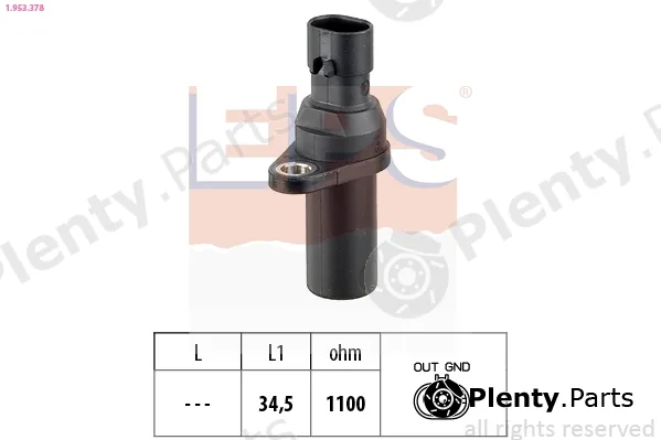EPS 1.953.378 — Sensor, crankshaft pulse Made in Italy - OE Equivalent