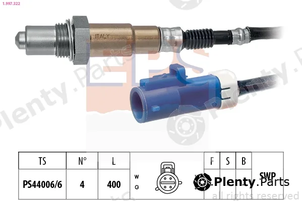 EPS 1.997.322 — Lambda Sensor Made in Italy - OE Equivalent