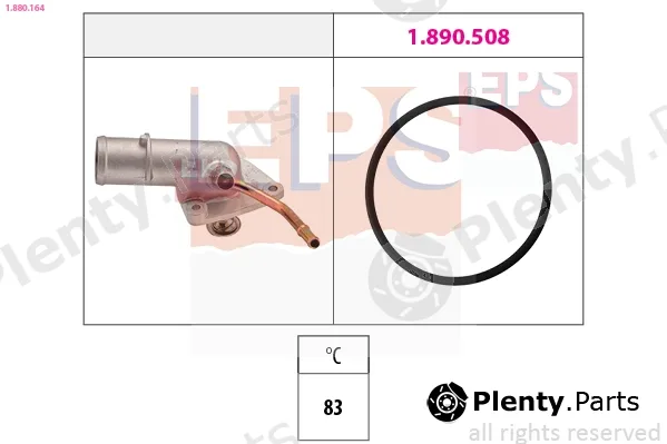EPS 1.880.164 — Thermostat, coolant Made in Italy - OE Equivalent