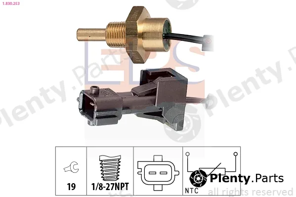 EPS 1.830.253 — Sensor, coolant temperature Made in Italy - OE Equivalent