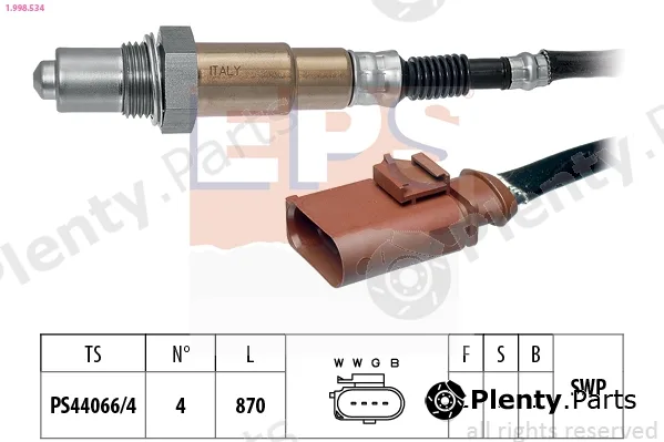 EPS 1.998.534 — Lambda Sensor Made in Italy - OE Equivalent