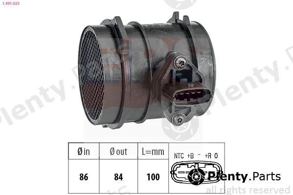EPS 1.991.033 — Mass Air Flow Sensor Made in Italy - OE Equivalent