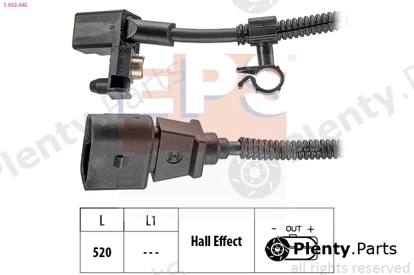 EPS 1.953.445 — Sensor, crankshaft pulse Made in Italy - OE Equivalent