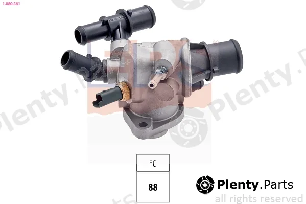 EPS 1.880.581 — Thermostat, coolant Made in Italy - OE Equivalent