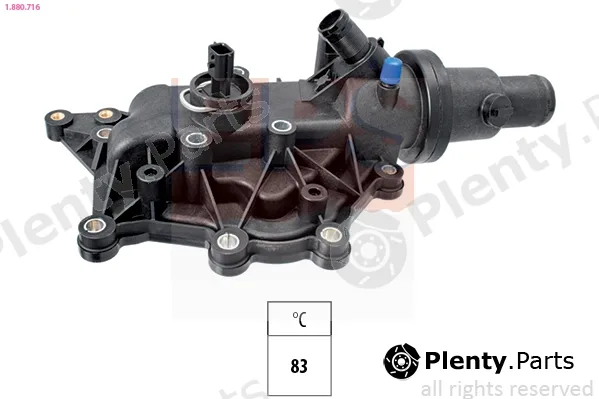 EPS 1.880.716 — Thermostat, coolant Made in Italy - OE Equivalent