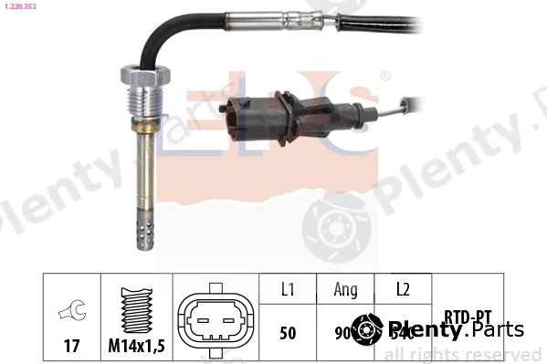 EPS 1.220.352 — Sensor, exhaust gas temperature Made in Italy - OE Equivalent