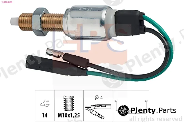 EPS 1.810.026 — Stop Light Switch Made in Italy - OE Equivalent