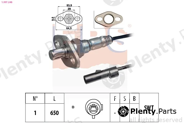 EPS 1.997.248 — Lambda Sensor Made in Italy - OE Equivalent