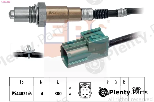EPS 1.997.633 — Lambda Sensor Made in Italy - OE Equivalent