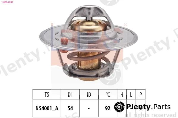 EPS 1.880.204S — Thermostat, coolant Made in Italy - OE Equivalent