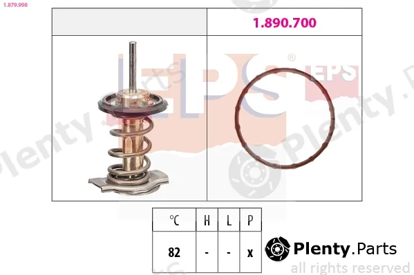 EPS 1.879.998 — Thermostat, coolant Made in Italy - OE Equivalent
