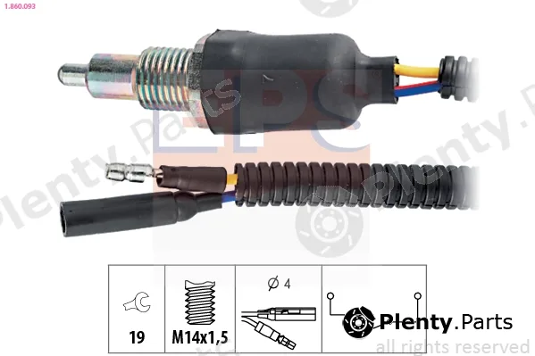 EPS 1.860.093 — Switch, reverse light Made in Italy - OE Equivalent