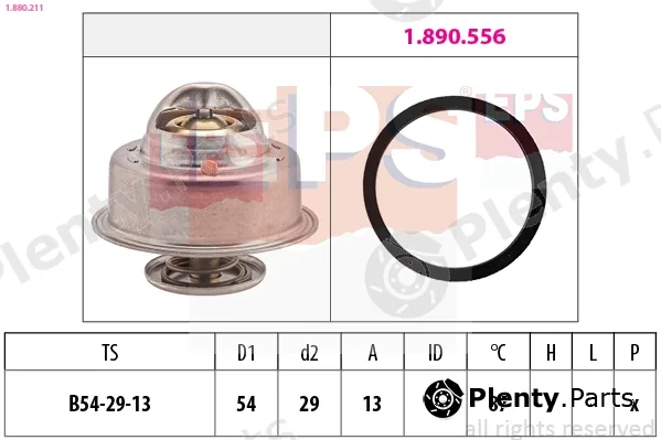 EPS 1.880.211 — Thermostat, coolant Made in Italy - OE Equivalent
