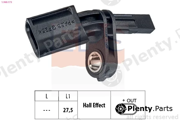 EPS 1.960.173 — Sensor, wheel speed Made in Italy - OE Equivalent