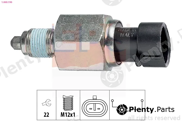 EPS 1.860.196 — Switch, reverse light Made in Italy - OE Equivalent