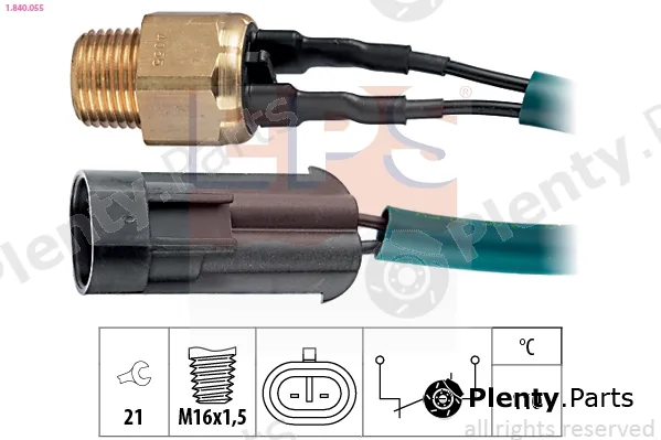 EPS 1.840.055 — Temperature Switch, coolant warning lamp Made in Italy - OE Equivalent