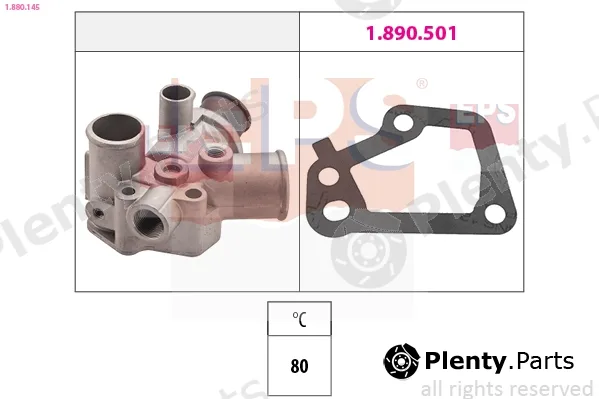 EPS 1.880.145 — Thermostat, coolant Made in Italy - OE Equivalent