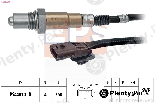 EPS 1.998.310 — Lambda Sensor Made in Italy - OE Equivalent