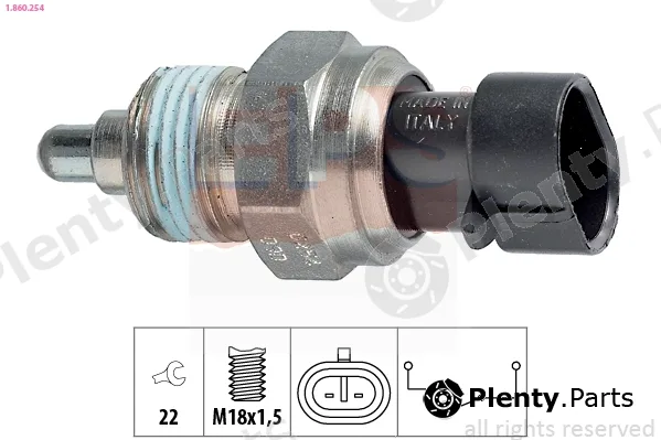 EPS 1.860.254 — Switch, reverse light Made in Italy - OE Equivalent