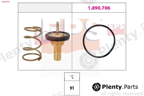 EPS 1.880.995 — Thermostat, coolant Made in Italy - OE Equivalent