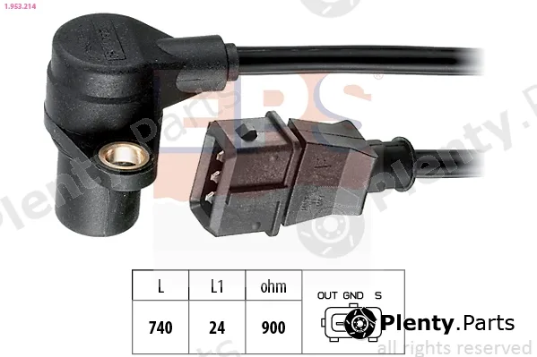 EPS 1.953.214 — Sensor, crankshaft pulse Made in Italy - OE Equivalent