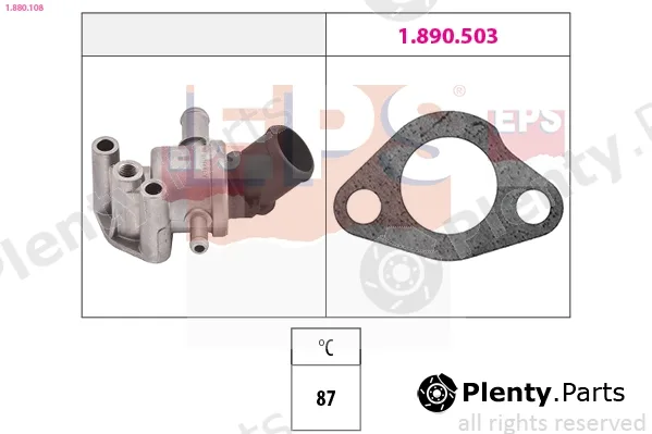 EPS 1.880.108 — Thermostat, coolant Made in Italy - OE Equivalent