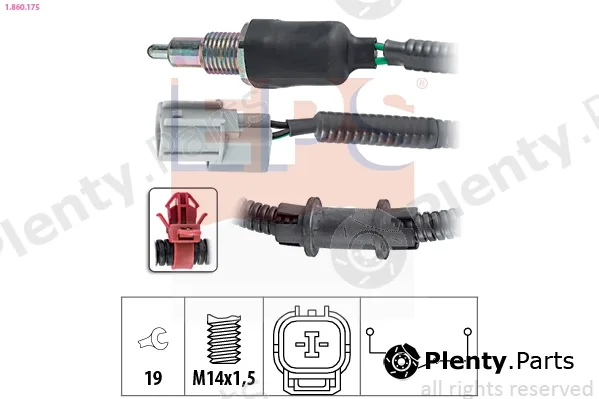 EPS 1.860.175 — Switch, reverse light Made in Italy - OE Equivalent