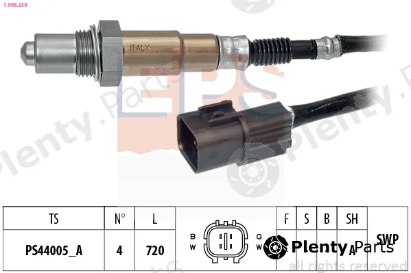 EPS 1.998.259 — Lambda Sensor Made in Italy - OE Equivalent
