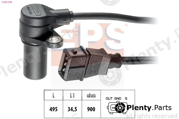 EPS 1.953.160 — Sensor, crankshaft pulse Made in Italy - OE Equivalent