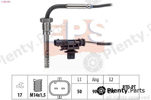 EPS 1.220.346 — Sensor, exhaust gas temperature Made in Italy - OE Equivalent