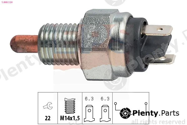 EPS 1.860.124 — Switch, reverse light Made in Italy - OE Equivalent