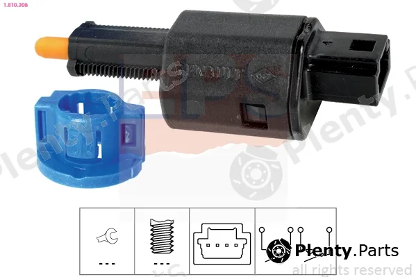 EPS 1.810.306 — Switch, clutch control (cruise control) Made in Italy - OE Equivalent