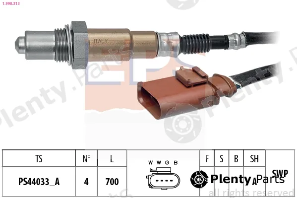 EPS 1.998.313 — Lambda Sensor Made in Italy - OE Equivalent