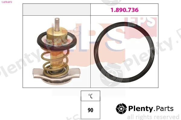 EPS 1.879.973 — Thermostat, coolant Made in Italy - OE Equivalent