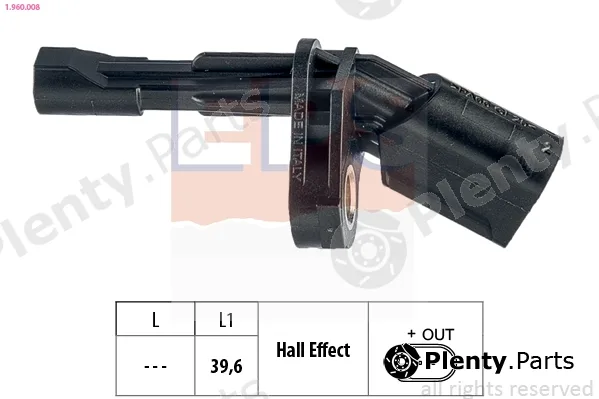 EPS 1.960.008 — Sensor, wheel speed Made in Italy - OE Equivalent