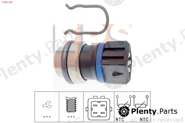 EPS 1.830.146 — Sensor, coolant temperature Made in Italy - OE Equivalent