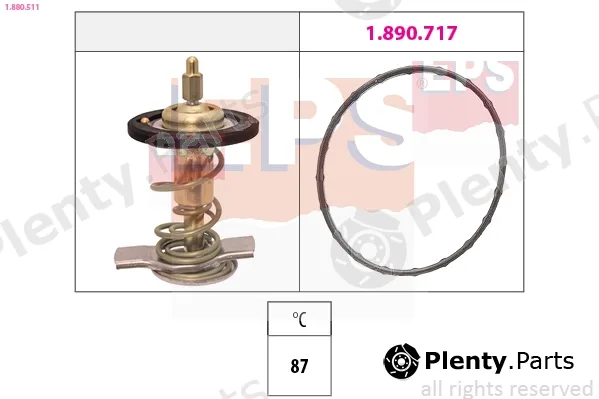 EPS 1.880.511 — Thermostat, coolant Made in Italy - OE Equivalent