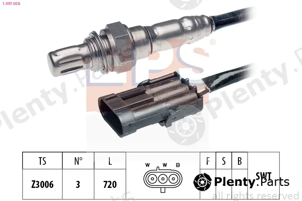 EPS 1.997.058 — Lambda Sensor Made in Italy - OE Equivalent