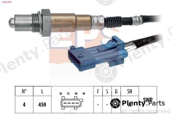 EPS 1.998.302 — Lambda Sensor Made in Italy - OE Equivalent