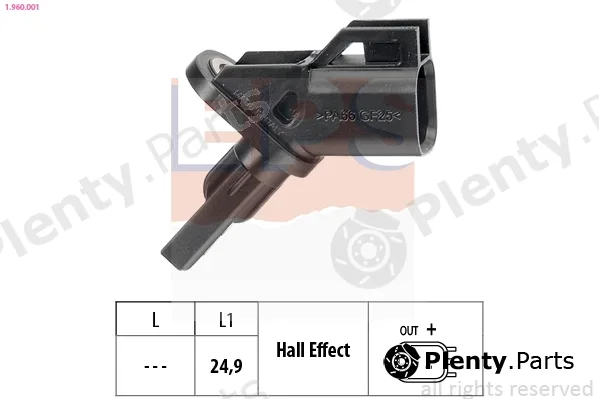 EPS 1.960.001 — Sensor, wheel speed Made in Italy - OE Equivalent