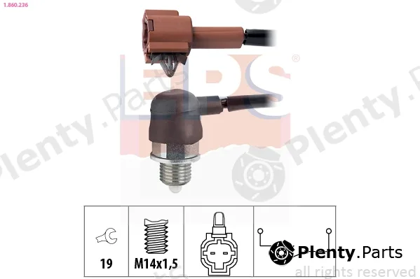EPS 1.860.236 — Switch, reverse light Made in Italy - OE Equivalent
