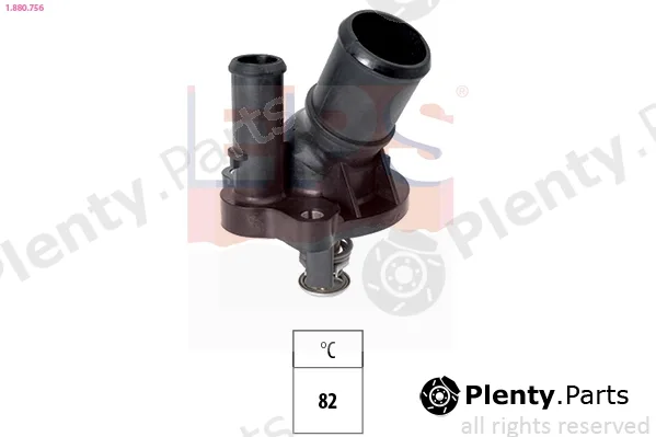 EPS 1.880.756 — Thermostat, coolant Made in Italy - OE Equivalent