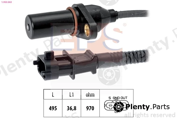 EPS 1.953.563 — Sensor, crankshaft pulse Made in Italy - OE Equivalent